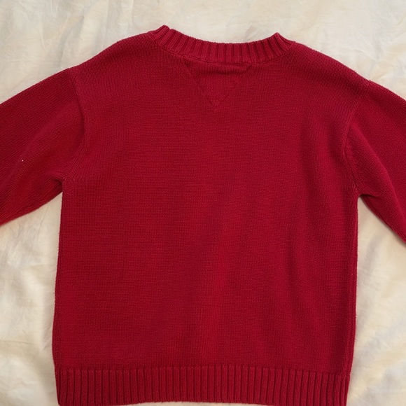 Bundle of 2 Preppy Holiday Sweaters 1 4T Tommy Hilfiger, 1 5T Hanna Andersson - Picture 7 of 7